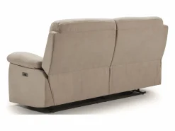 Sofá reclinable de tela Kosta- claro-Sillón reclinable manual de 3 plazas^Les Tendances Clearance