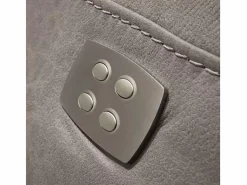 Sofá reclinable eléctrico de microfibra Ducka-Color Marrón-Sistema Eléctrico-Número de plazas 3 plazas^Les Tendances Outlet