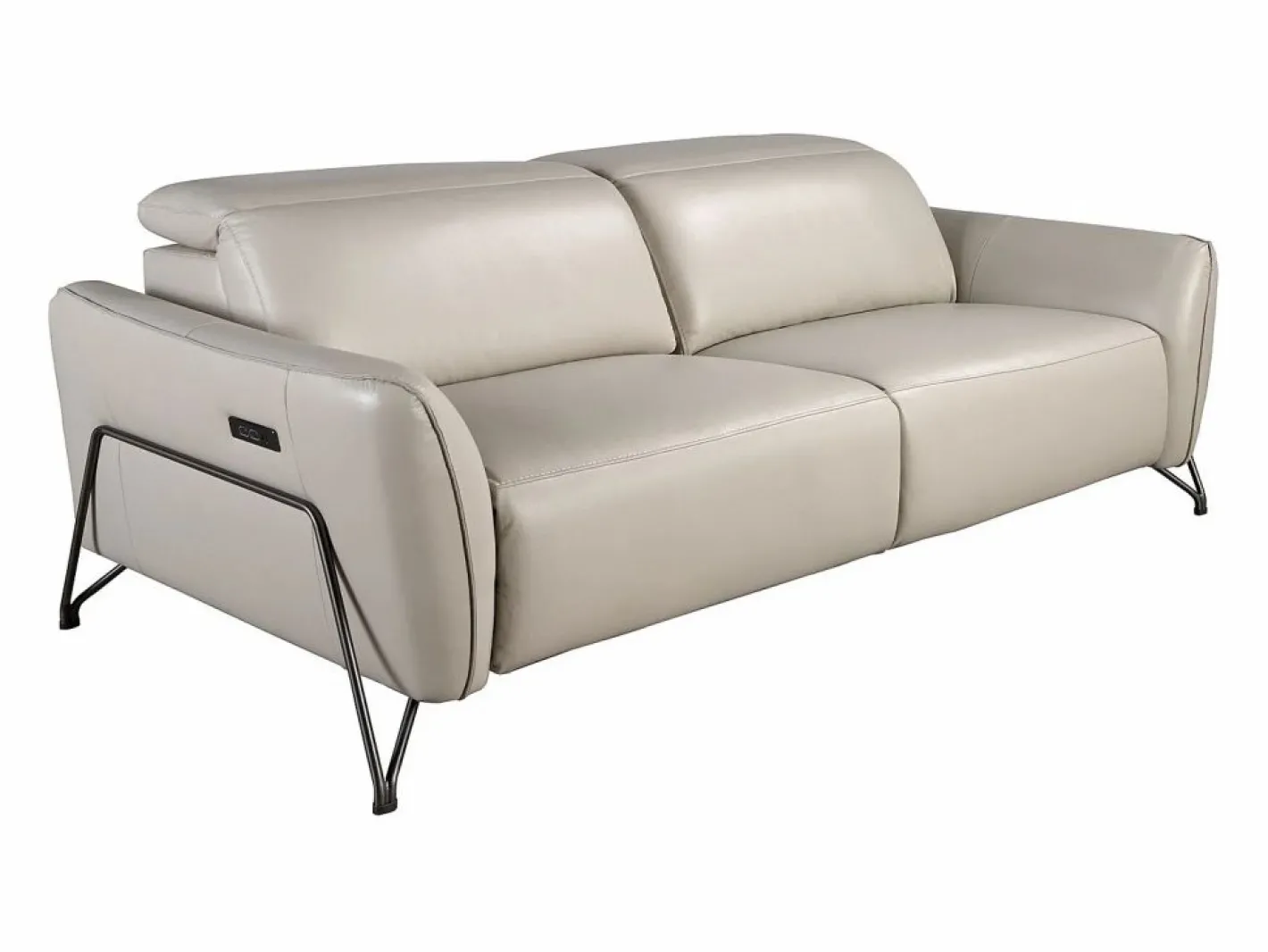 Angel Cerda Sofá relax 3 plazas piel arena 6264 Beige Online