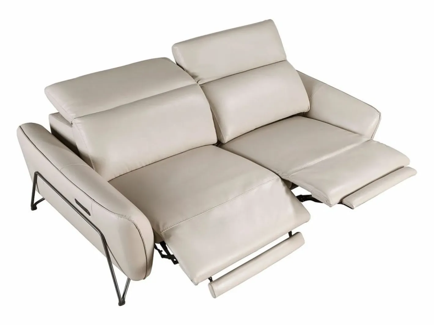 Angel Cerda Sofá relax 3 plazas piel arena 6264 Beige Online