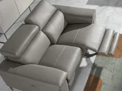 Sofá relax 2 plazas piel gris oscuro 6121^Angel Cerda Hot