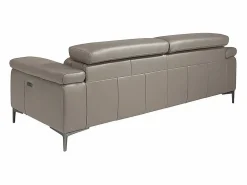 Sofá relax 3 plazas piel gris oscuro 6122^Angel Cerda Online
