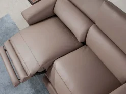 Angel Cerda Sofá De Piel|Sofá relax 2 plazas piel visón 6106