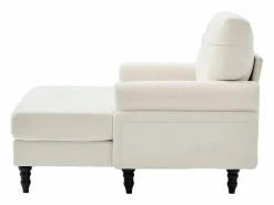 Sillón Escandinavo|Sofá Relax de 1 Plaza en Felpa - Respaldo Envolvente - Asiento Extra Profundo 100cm - Estructura 250kg - Ideal para Salón, Oficina y Balcón - Pies de Madera Maciza