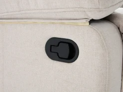 Vente-unique Sofá relax de 3 plazas de tela chenilla color LANA Beige Best