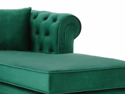 Sofá rinconera chesterfield reversible de terciopelo TOLEDO^Vente-unique