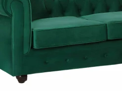 Sofá rinconera chesterfield reversible de terciopelo TOLEDO^Vente-unique