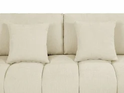 Vente-unique Sofá Xxl|Sofá rinconera de tela con efecto acolchado estilo diseño BERENIA
