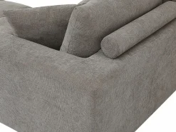 Vente-unique Sofá Xxl|Sofá rinconera de tela acolchado con efecto matelassé de estilo diseño BERENIA