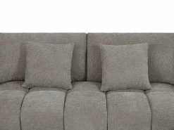 Vente-unique Sofá Xxl|Sofá rinconera de tela acolchado con efecto matelassé de estilo diseño BERENIA