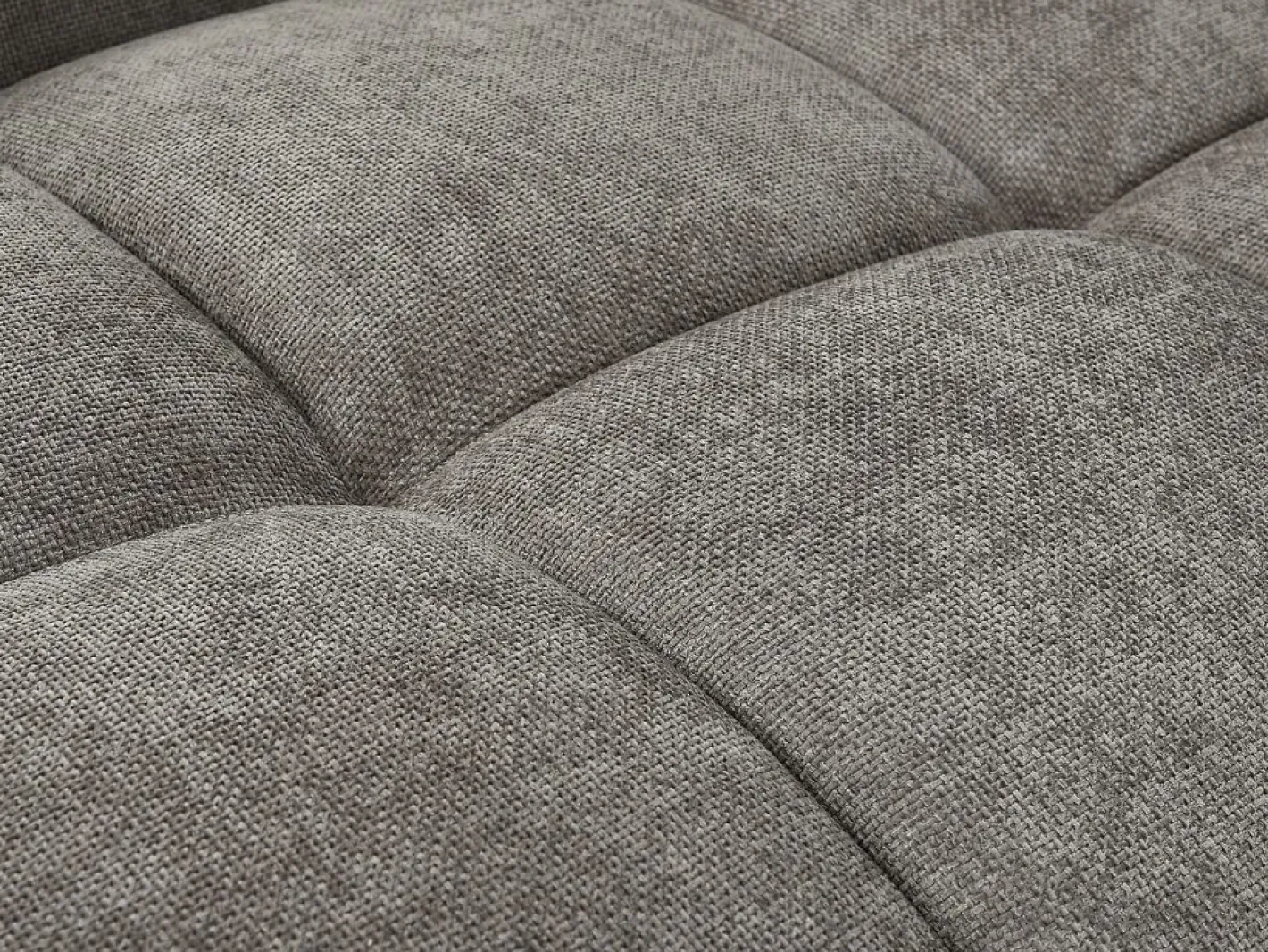 Vente-unique Sofá Xxl|Sofá rinconera de tela acolchado con efecto matelassé de estilo diseño BERENIA