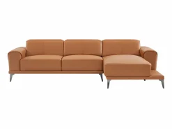 Vente-unique Todos Los Sofás|Sofá Vintage|Sofá rinconera derecha de piel de búfalo ANDOR