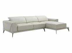 LINEA SOFA Sofá rinconera derecha de cuero de búfalo ANDOR Beige Hot