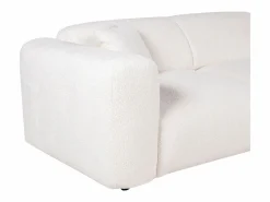 Maison Céphy Sofá rinconera derecha en tela bouclé POGNI de Blanco Clearance