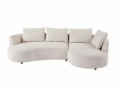 Sofá rinconera derecha en terciopelo color LOUSADO^Vente-unique Clearance