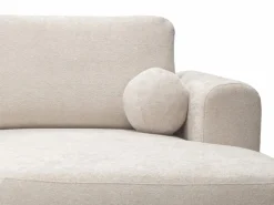 Maison Céphy Sofá rinconera derecha en tela jaspeada BROCARO de Beige