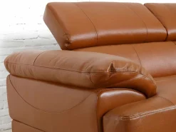 LINEA SOFA Todos Los Sofás|Sofá Vintage|Sofá rinconera derecha piel caramelo EXCELSIOR II