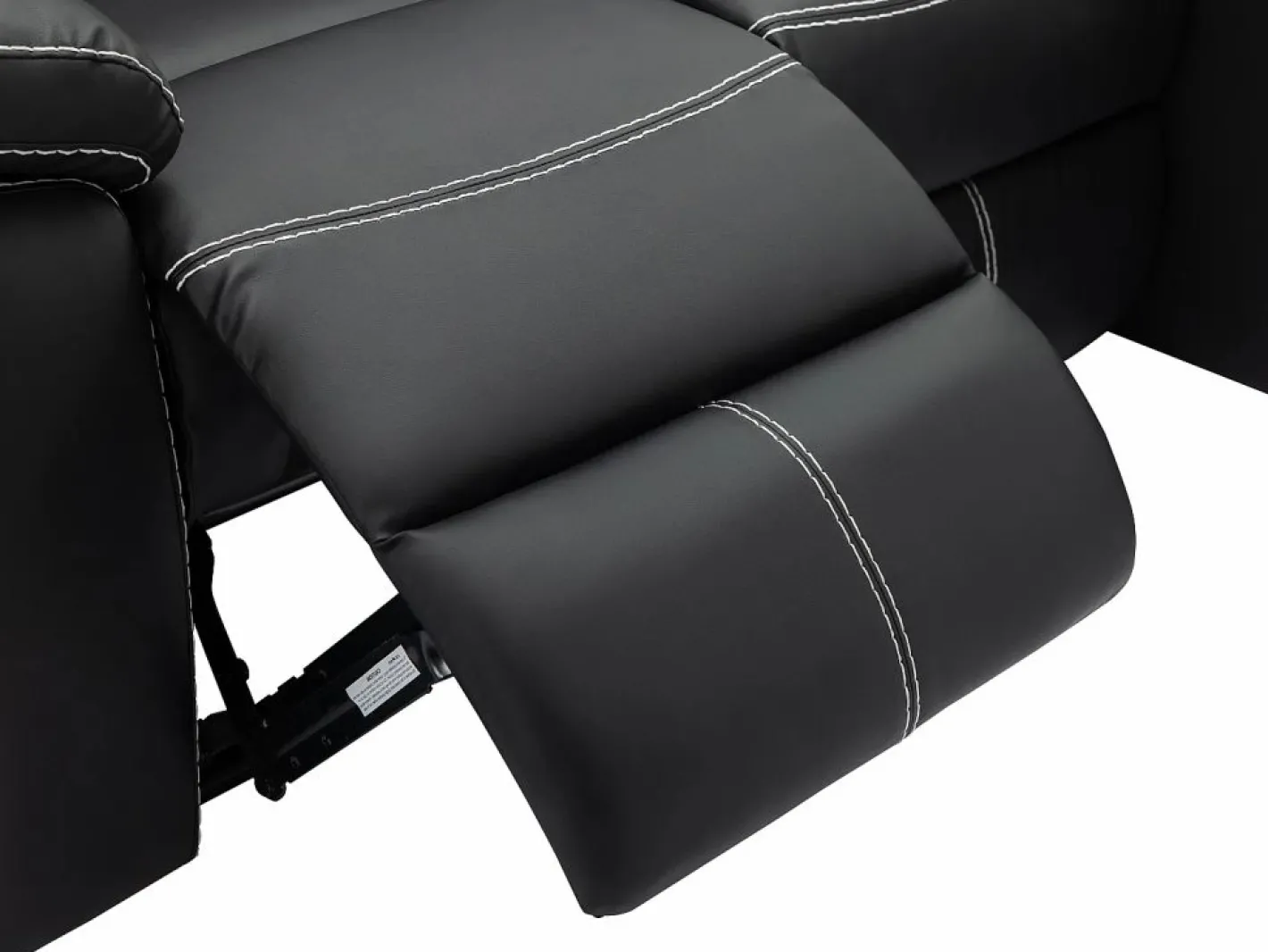 Vente-unique Sofá Relax|Sofá rinconera derecha relax de piel sintética color CANBY