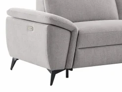 Sofá rinconera derecha relax eléctrico en tejido jaspeado CADILO^Vente-unique Outlet
