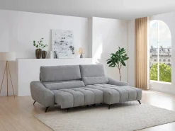 Sofá rinconera derecha relax con asiento deslizante en tela ELOSIA^Vente-unique New