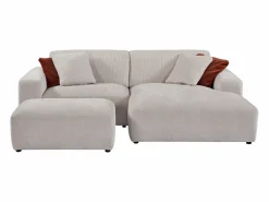 Maison Céphy Sofá Modular|Sofá rinconera derecha y chaise longue de pana TIRONO de