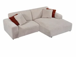 Maison Céphy Sofá Modular|Sofá rinconera derecha y chaise longue de pana TIRONO de