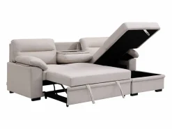 Sofá rinconera derecho convertible de tela ULENIO^Vente-unique Discount