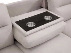 Sofá rinconera derecho convertible de tela ULENIO^Vente-unique Discount