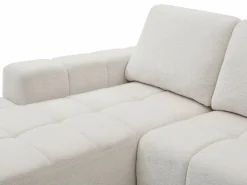 Vente-unique Sofá Cama|Sofá Rinconera|Sofá rinconera izquierda convertible en chenilla KOUMALO