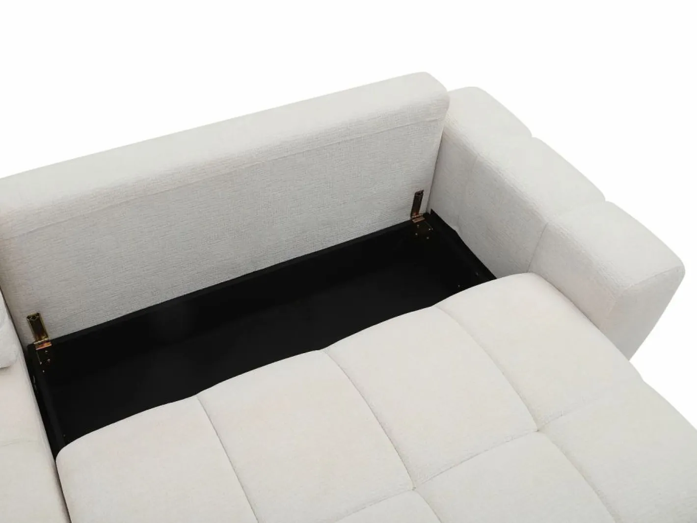 Vente-unique Sofá Cama|Sofá Rinconera|Sofá rinconera izquierda convertible en chenilla KOUMALO