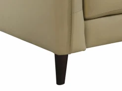 Vente-unique Sofá rinconera izquierda de piel de búfalo SALVI Beige