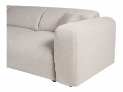 Maison Céphy Sofá rinconera izquierda de tela jaspeada POGNI de Beige Sale