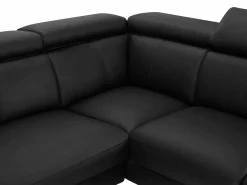 Sofá rinconera izquierda de piel con reposacabezas amovibles MARAMBA^Vente-unique Online