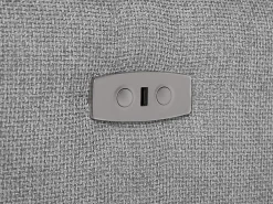 Vente-unique Sofá Relax|Sofá rinconera izquierda relax eléctrico de tela efecto acolchado MOLPICA
