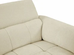 Sofá rinconera izquierda relax eléctrico de tela efecto acolchado MOLPICA^Vente-unique Hot