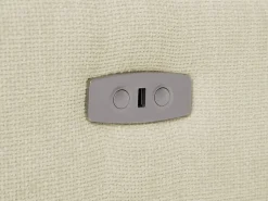 Sofá rinconera izquierda relax eléctrico de tela efecto acolchado MOLPICA^Vente-unique Hot
