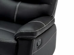 Vente-unique Sofá Relax|Sofá rinconera izquierda relax de piel sintética de color CANBY