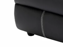 Vente-unique Sofá Relax|Sofá rinconera izquierda relax de piel sintética de color CANBY