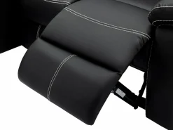 Vente-unique Sofá Relax|Sofá rinconera izquierda relax de piel sintética de color CANBY