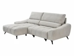 Sofá rinconera izquierda relax con asiento deslizante en tela ELOSIA^Vente-unique Outlet
