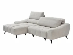 Sofá rinconera izquierda relax con asiento deslizante en tela ELOSIA^Vente-unique Outlet
