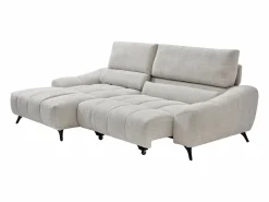 Sofá rinconera izquierda relax con asiento deslizante en tela ELOSIA^Vente-unique Outlet