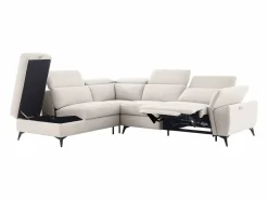 Vente-unique Sofá Relax|Sofá rinconera izquierda relax eléctrico en tejadas jaspeadas CADILO