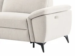 Vente-unique Sofá Relax|Sofá rinconera izquierda relax eléctrico en tejadas jaspeadas CADILO