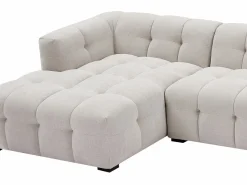 Sofá rinconera izquierda y chaise longe de tela DILOME de Pascal Morabito^Vente-unique Best