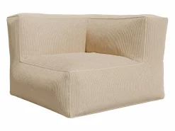 Sofá rinconera modular con puf de pana NOUMARA^Vente-unique