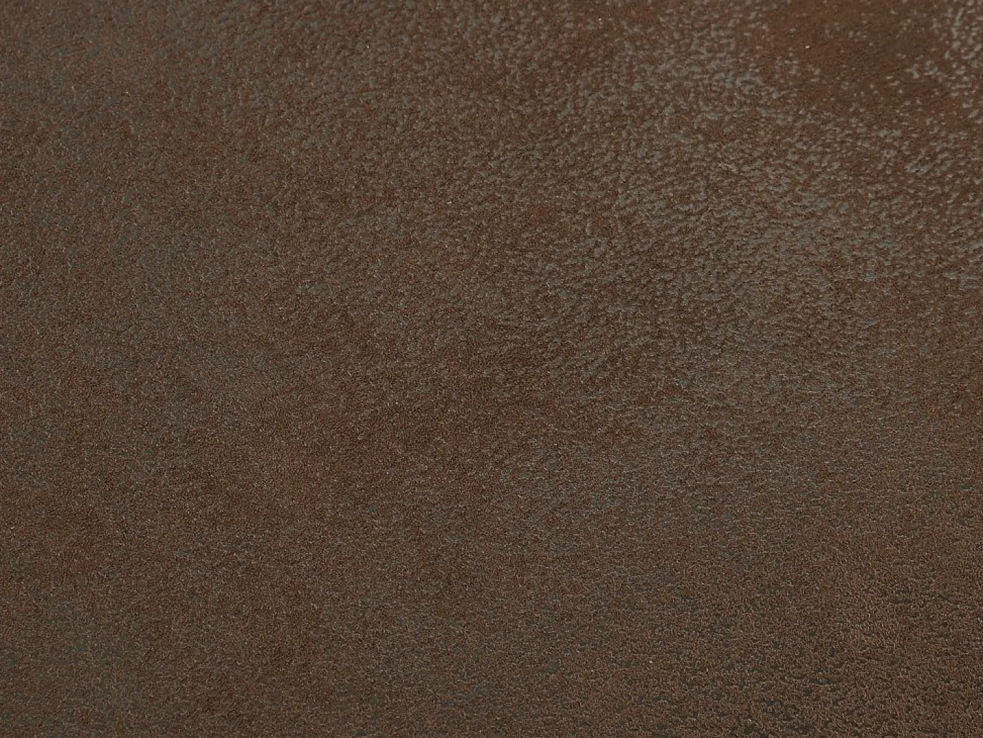 Vente-unique Sofá rinconera panorámico de microfibra con aspecto de cuero envejecido CHESTERFIELD Marru00f3n Clearance