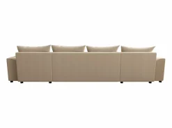 Vente-unique Sofá Cama|Sofá Xxl|Sofá rinconera panorámico de tela NESSARO