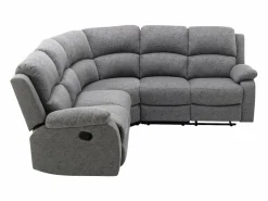 Sofá rinconera reclinable de tela claro estilo clásico atemporal RIETI^Vente-unique Sale