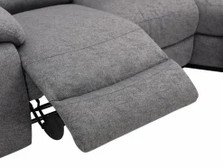 Sofá rinconera reclinable de tela claro estilo clásico atemporal RIETI^Vente-unique Sale
